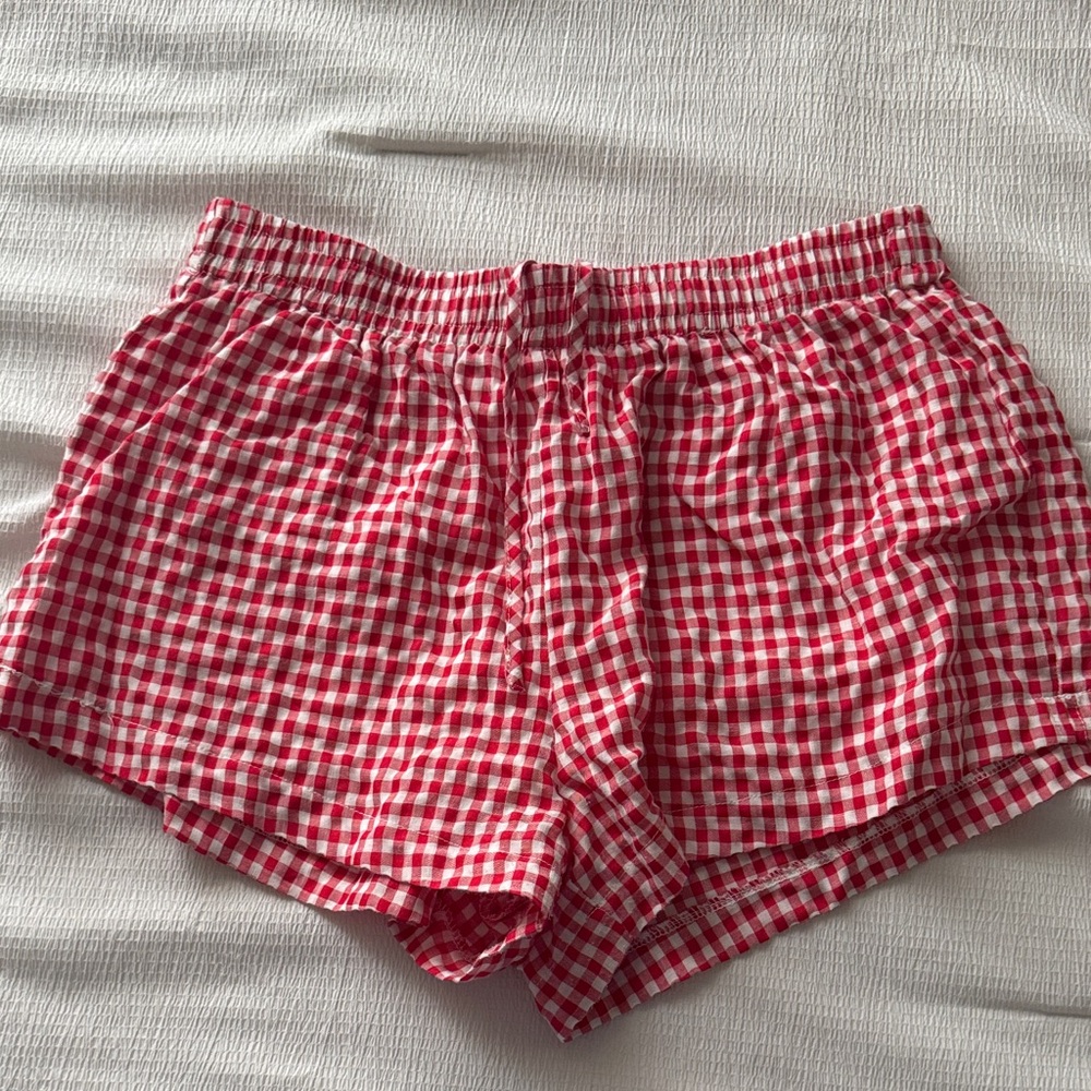 Princess Polly Red Gingham Shorts